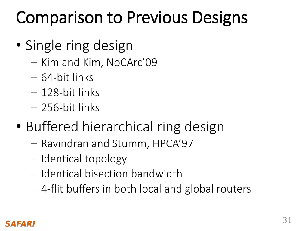 comparison to previous designs comparison