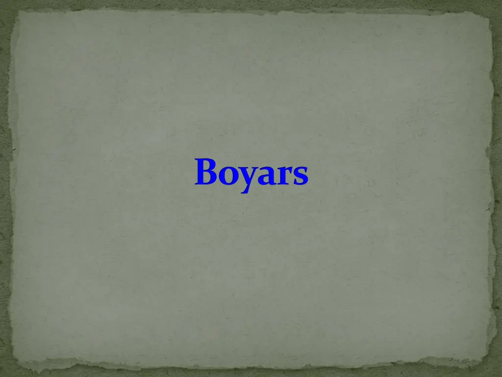 boyars