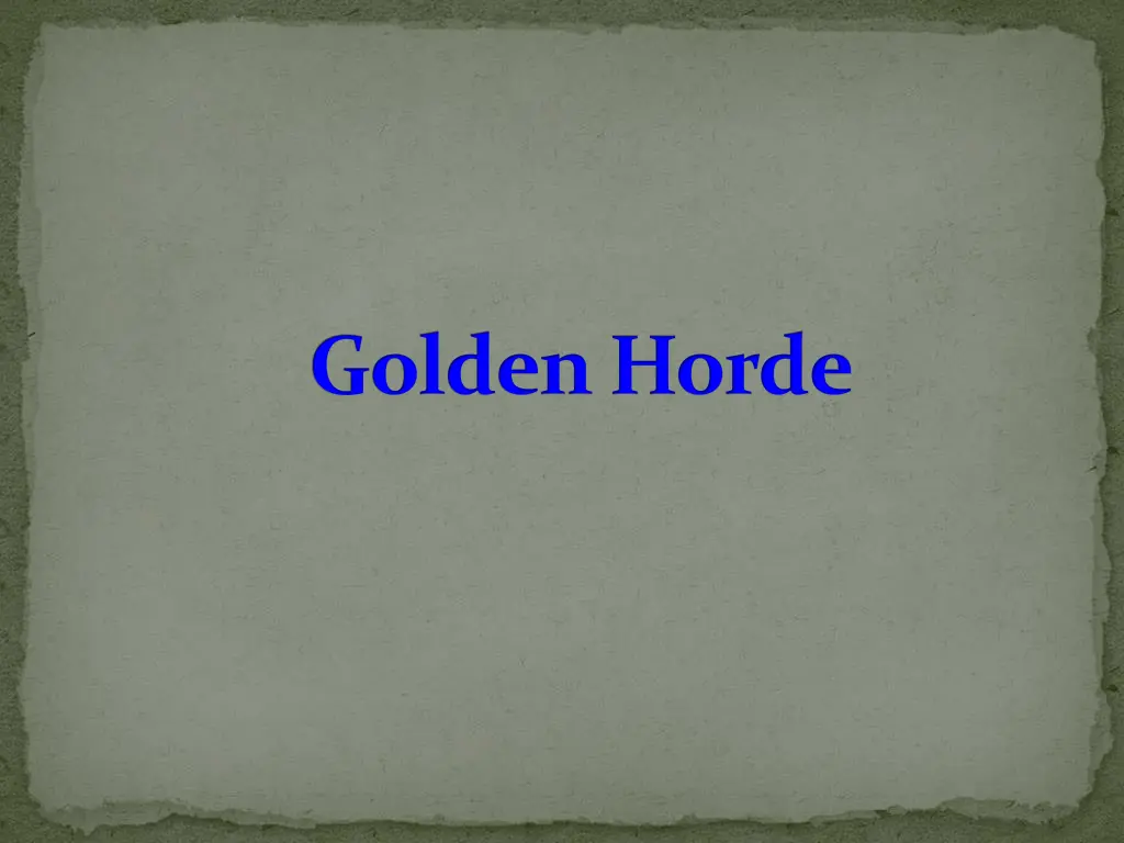 golden horde