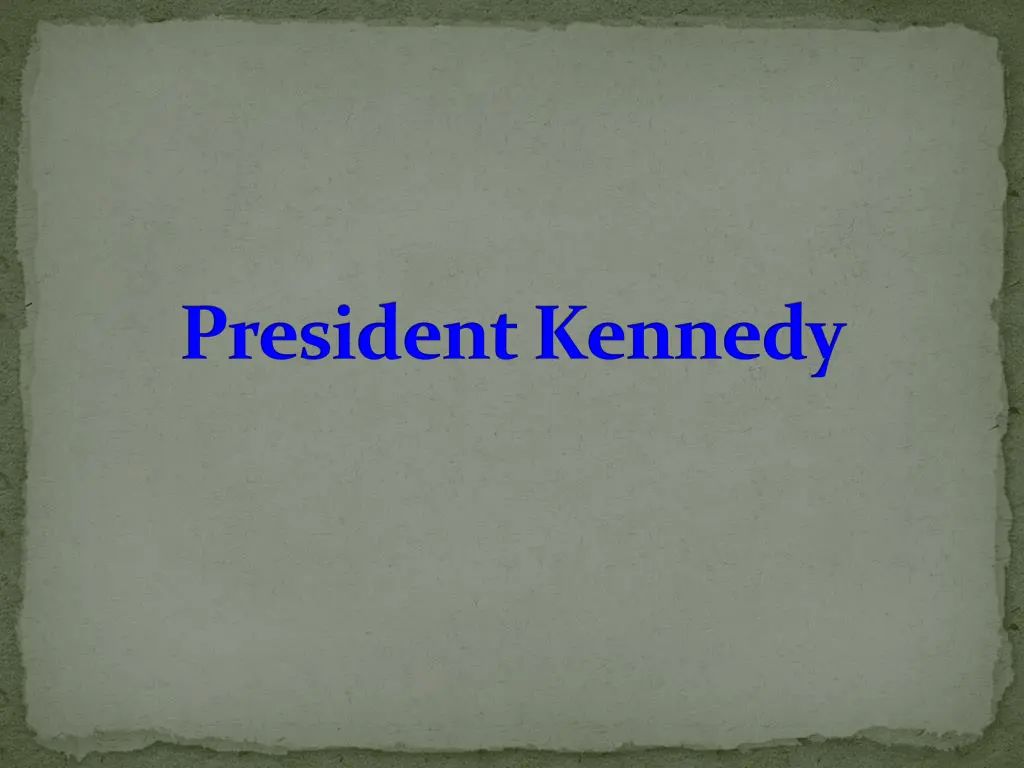 president kennedy