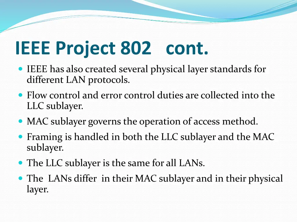 ieee project 802 cont