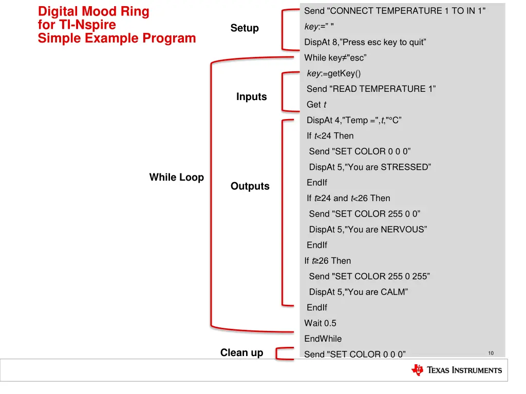 digital mood ring for ti nspire simple example 1