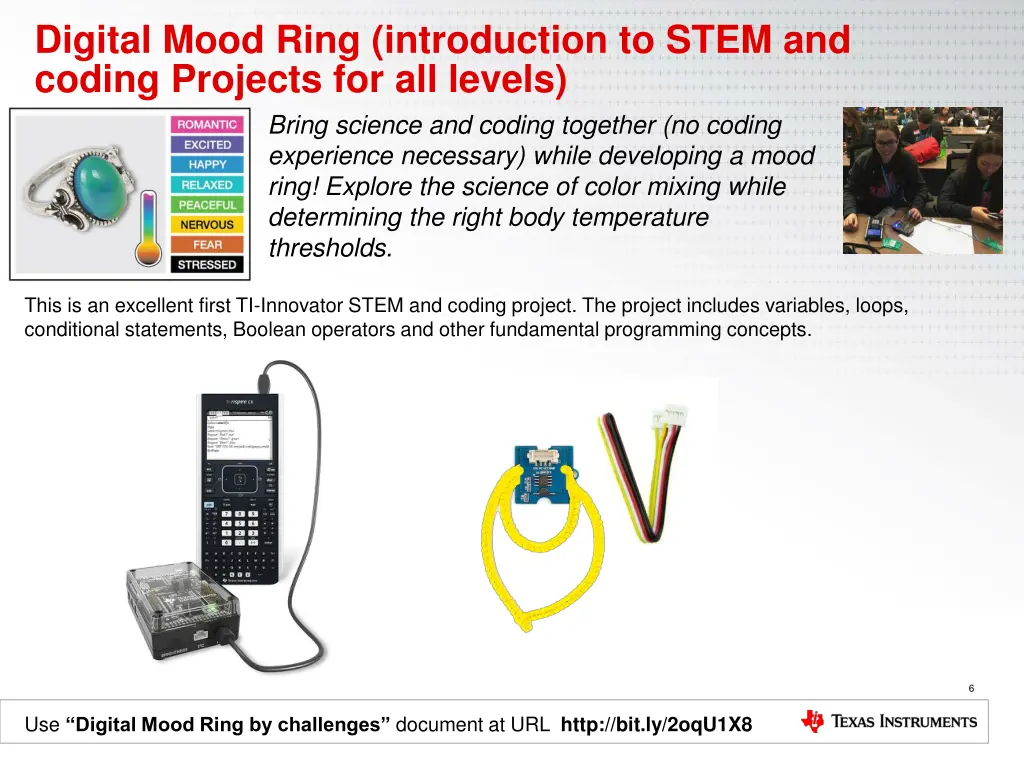 digital mood ring introduction to stem and coding