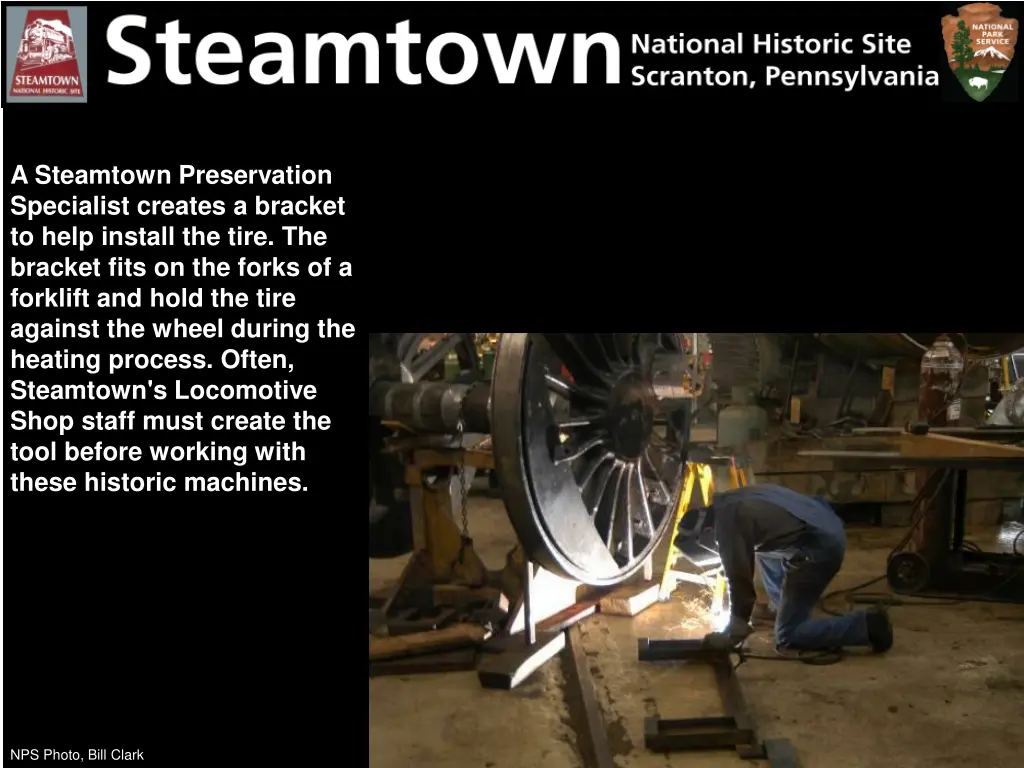 a steamtown preservation specialist creates