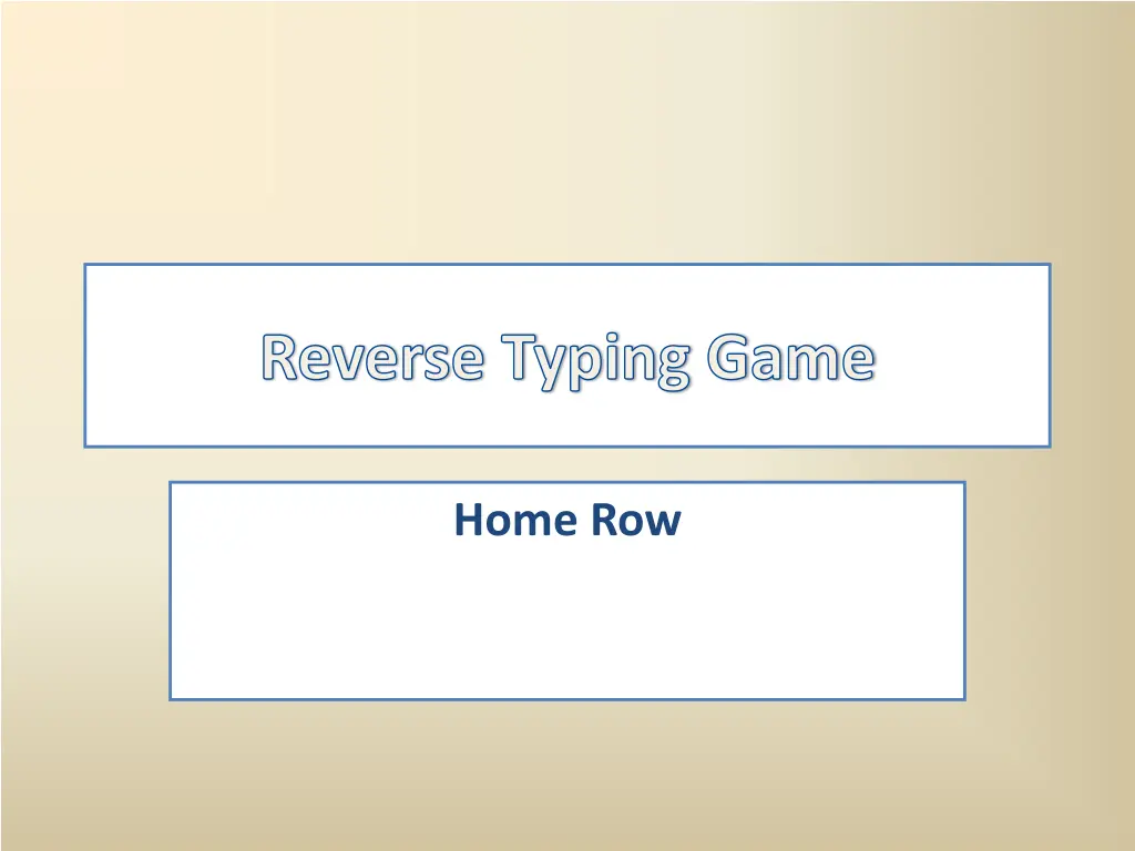 reverse typing game 1