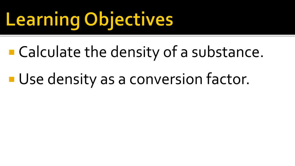 calculate the density of a substance