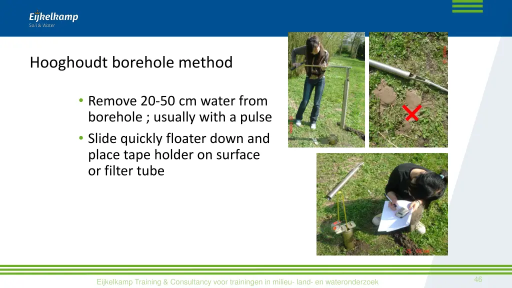 hooghoudt borehole method 2