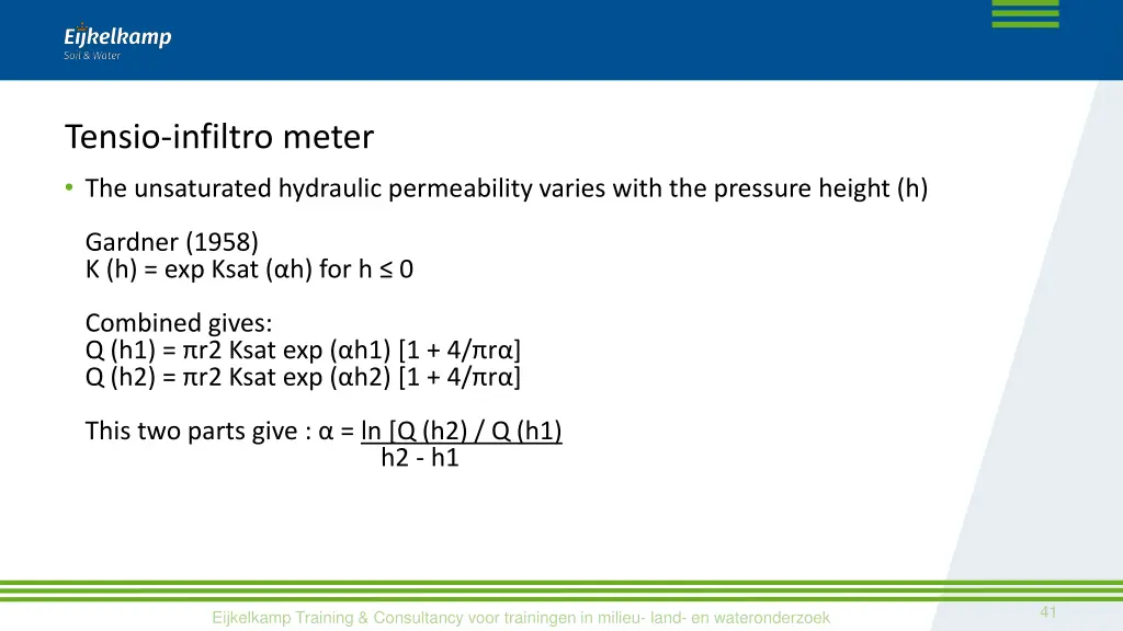 tensio infiltro meter the unsaturated hydraulic