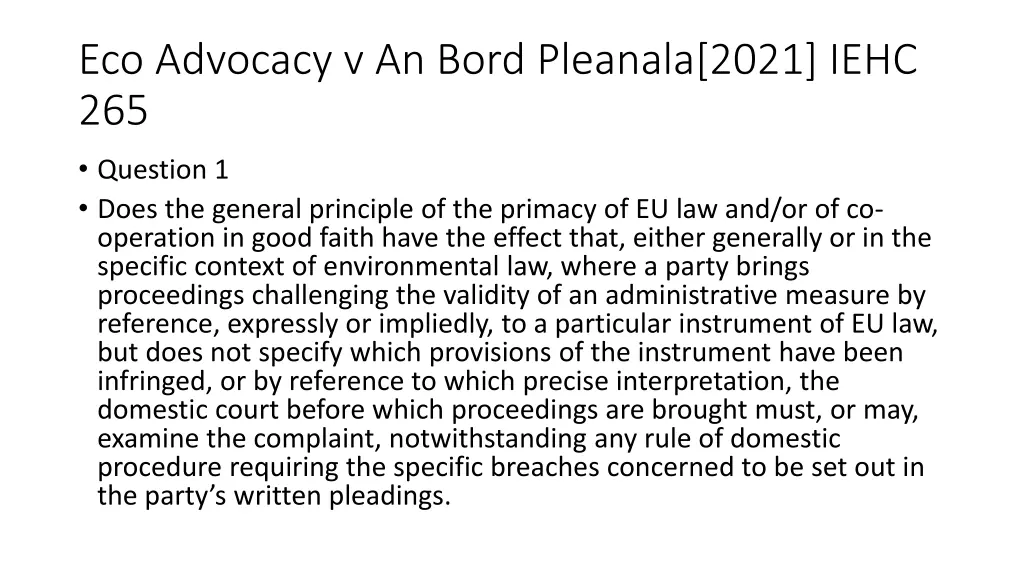 eco advocacy v an bord pleanala 2021 iehc 265 2