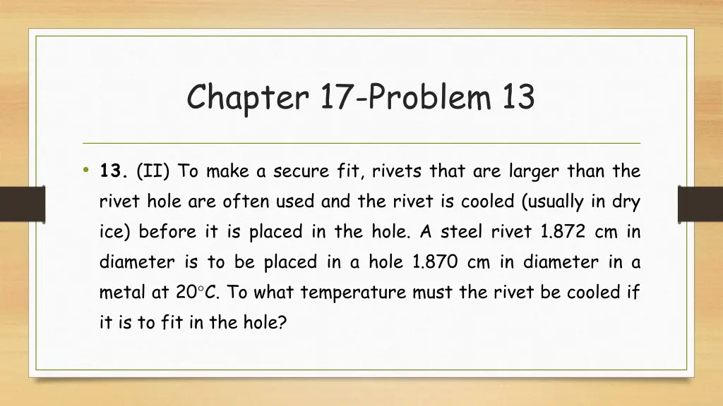 chapter 17 problem 13