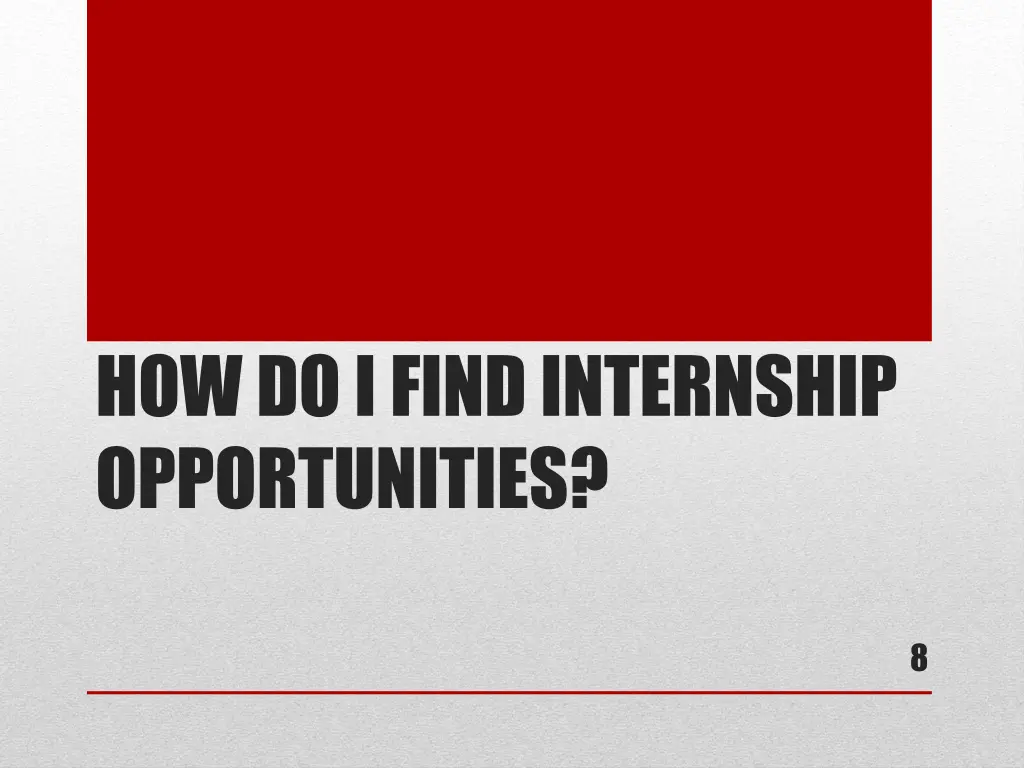 how do i find internship opportunities