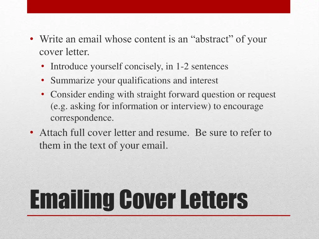 write an email whose content is an abstract