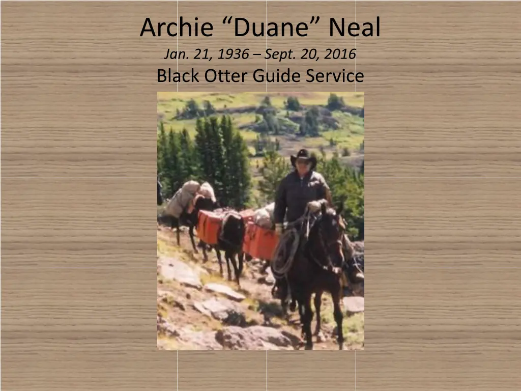 archie duane neal jan 21 1936 sept 20 2016 black