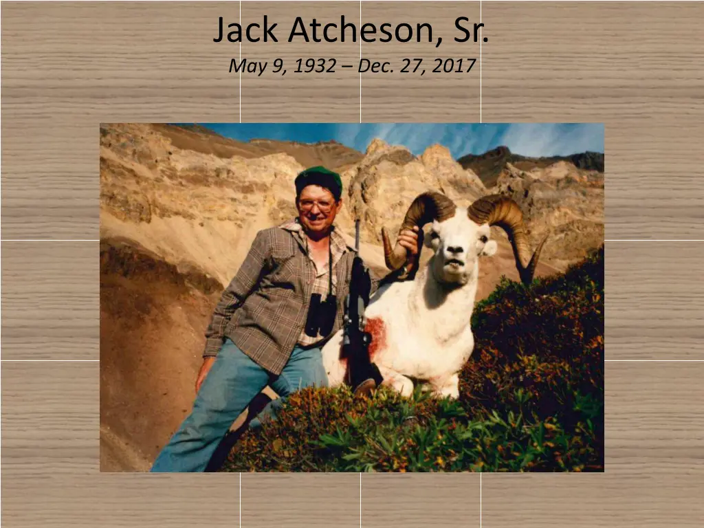 jack atcheson sr may 9 1932 dec 27 2017