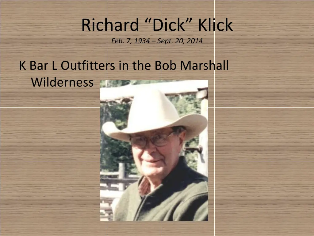 richard dick klick feb 7 1934 sept 20 2014