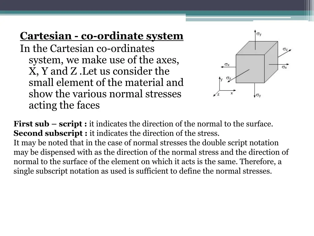 cartesian co ordinate system in the cartesian