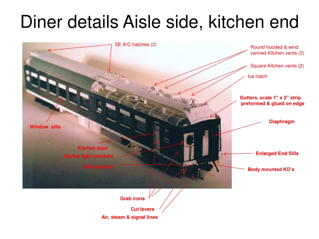 diner details aisle side kitchen end