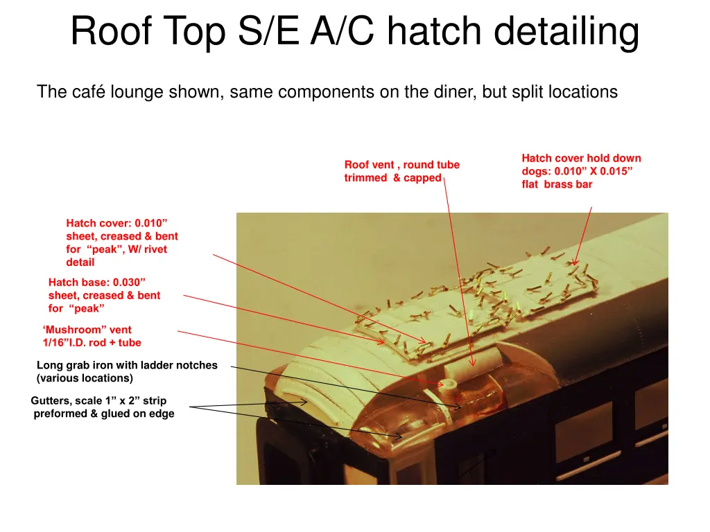 roof top s e a c hatch detailing