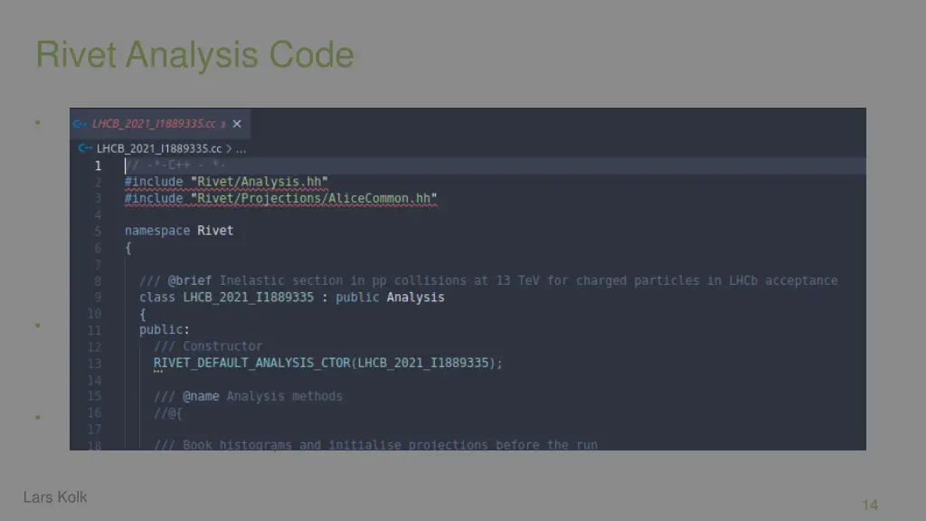 rivet analysis code 1