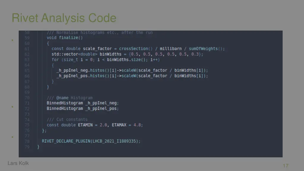 rivet analysis code 4