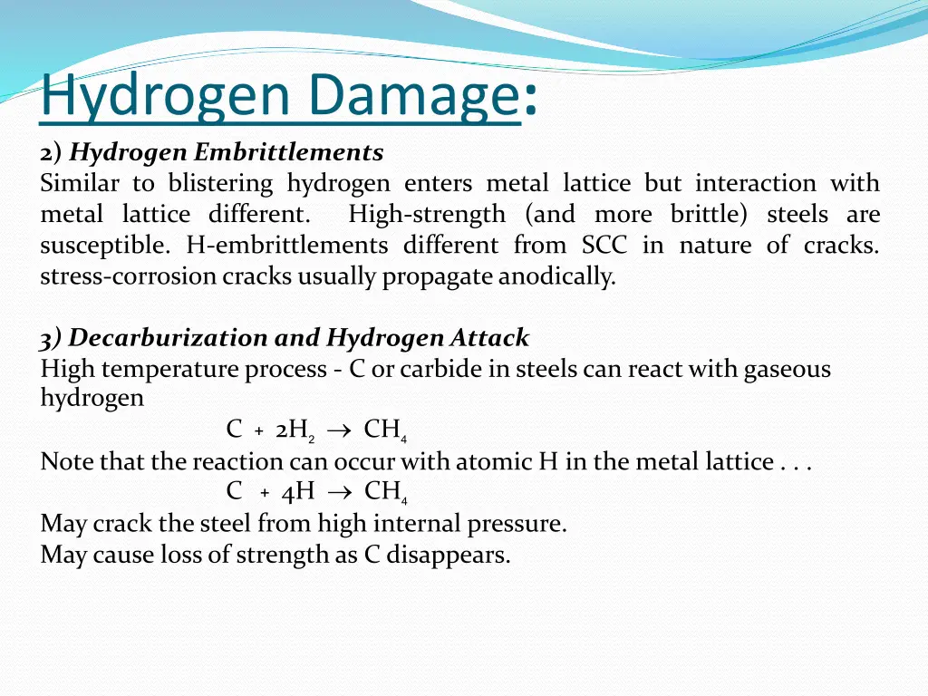 hydrogen damage 2 hydrogen embrittlements similar