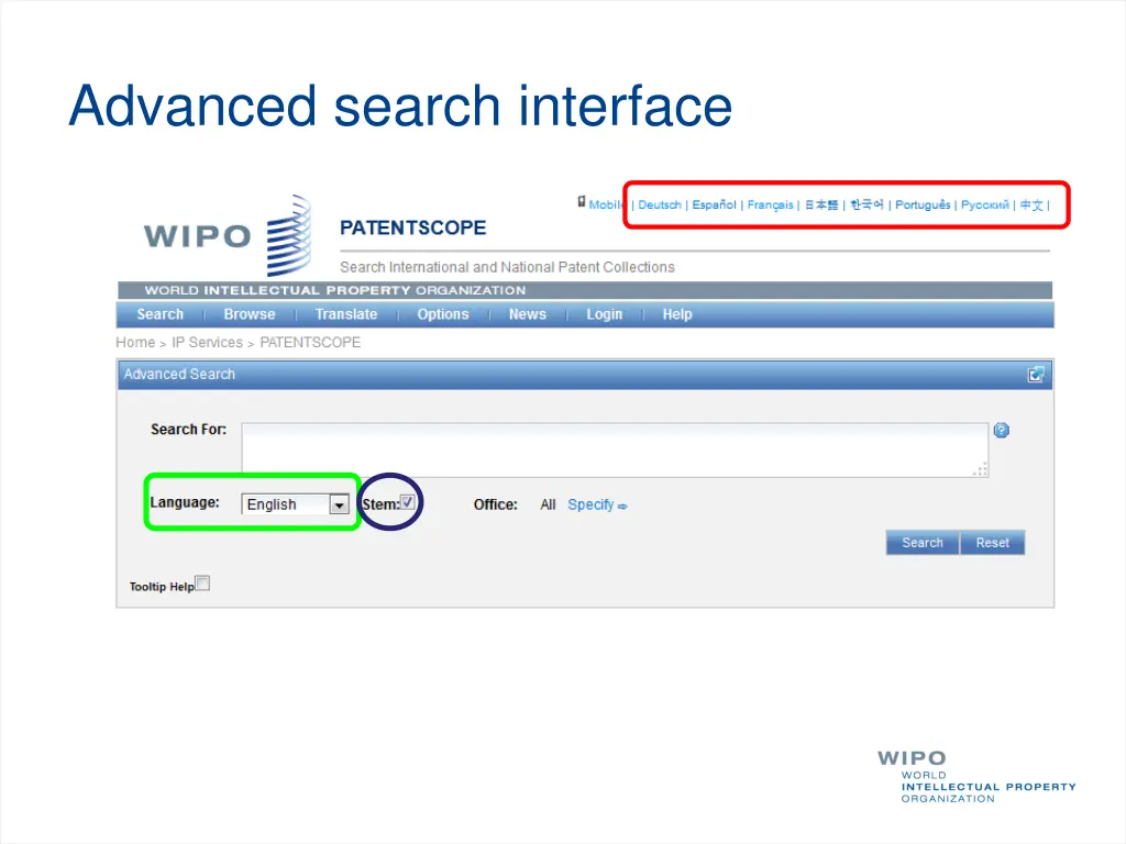 advanced search interface 1