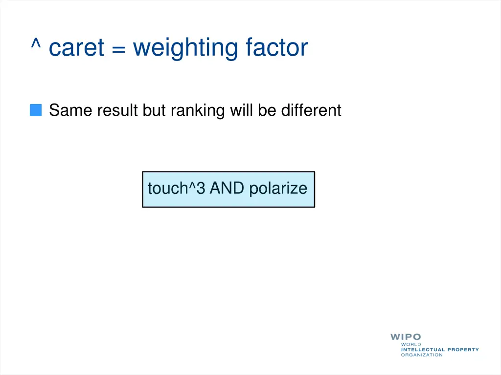 caret weighting factor