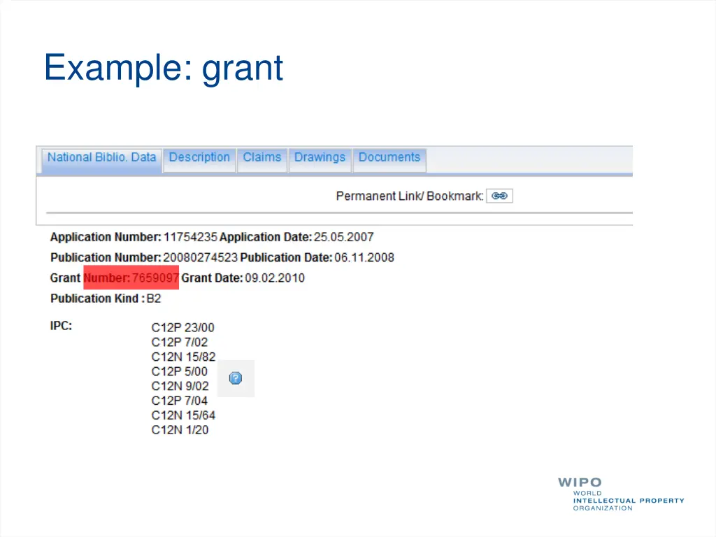 example grant