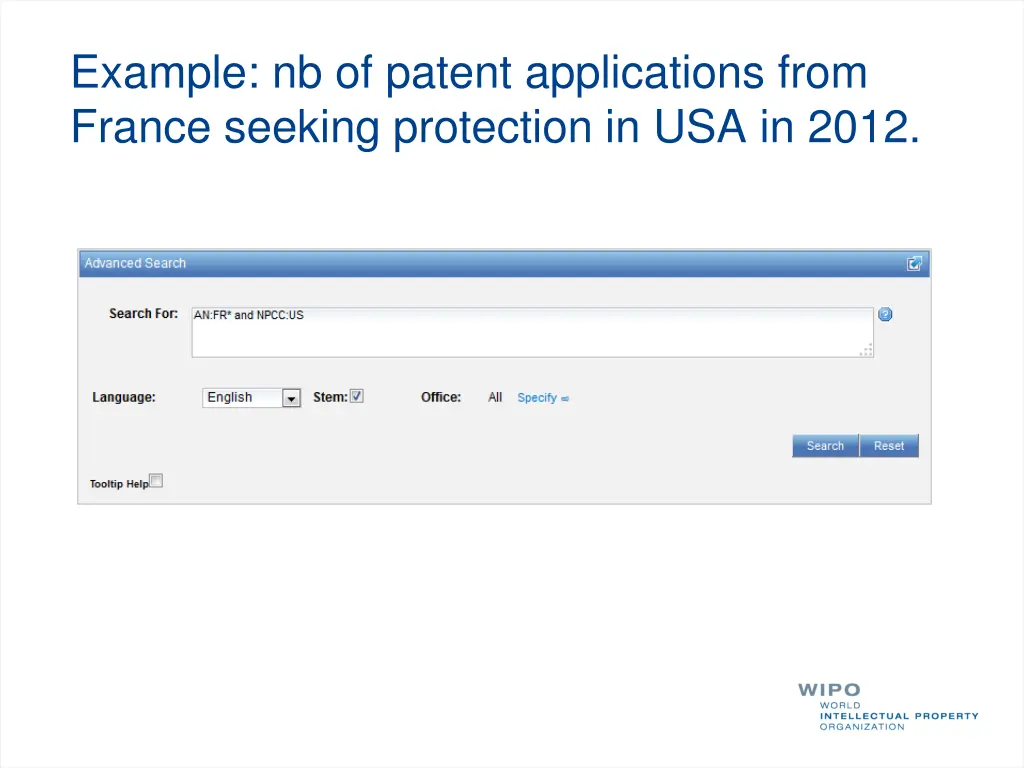 example nb of patent applications from france