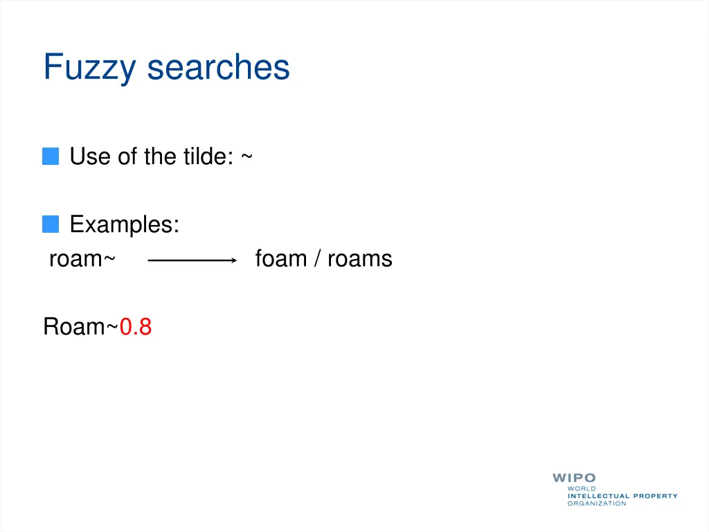 fuzzy searches