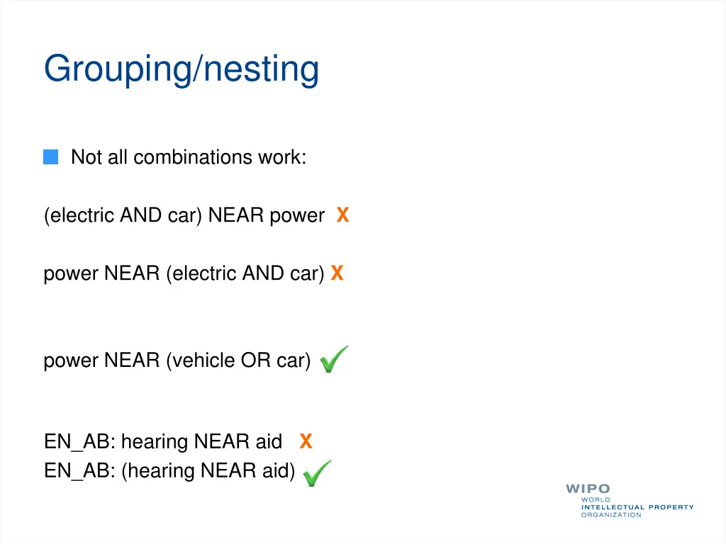 grouping nesting 1