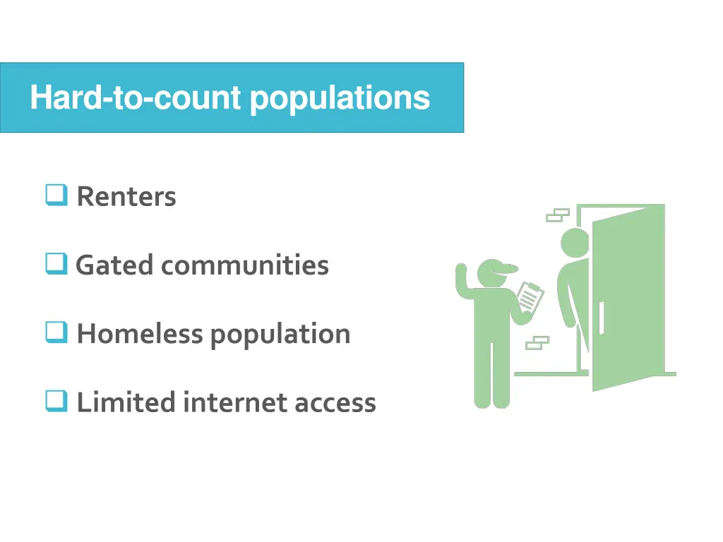 hard to count populations 1