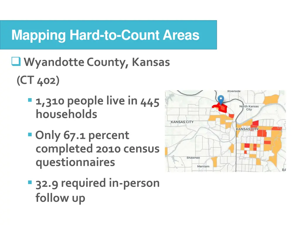 mapping hard to count areas