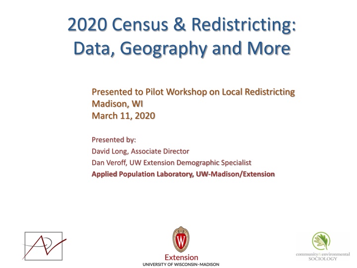 2020 census redistricting data geography and more