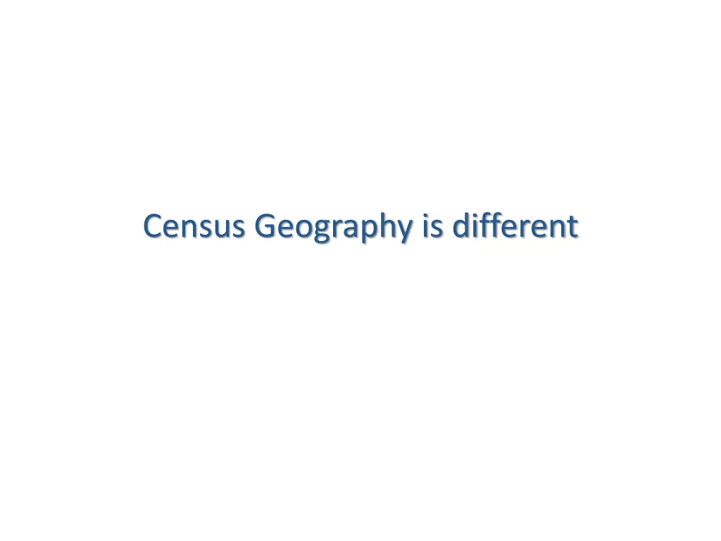 census geography is different