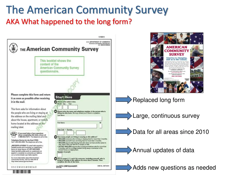 the american community survey aka what happened