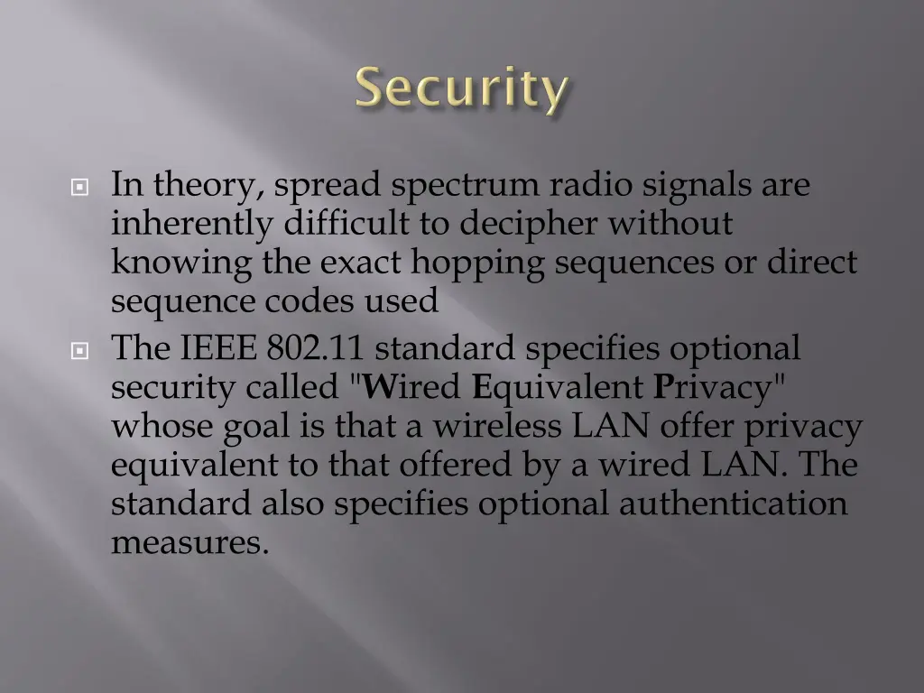 in theory spread spectrum radio signals