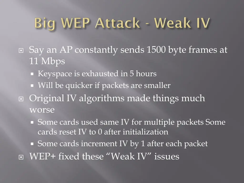 say an ap constantly sends 1500 byte frames