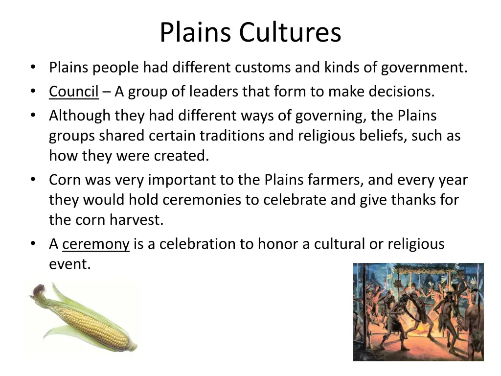 plains cultures