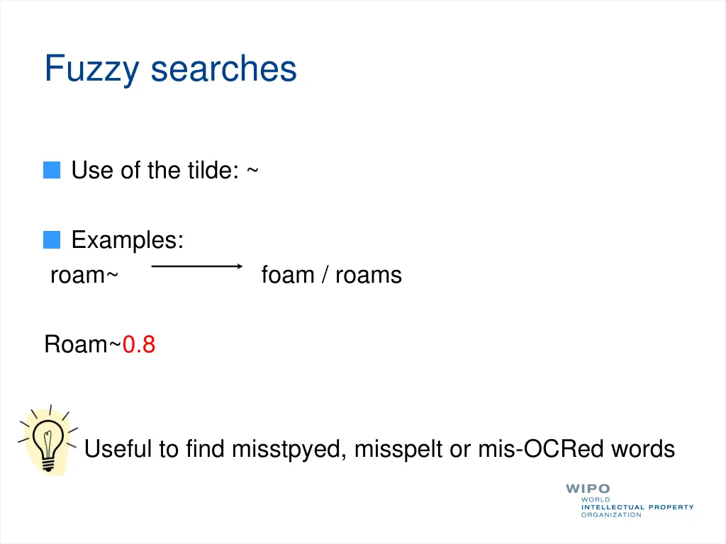 fuzzy searches