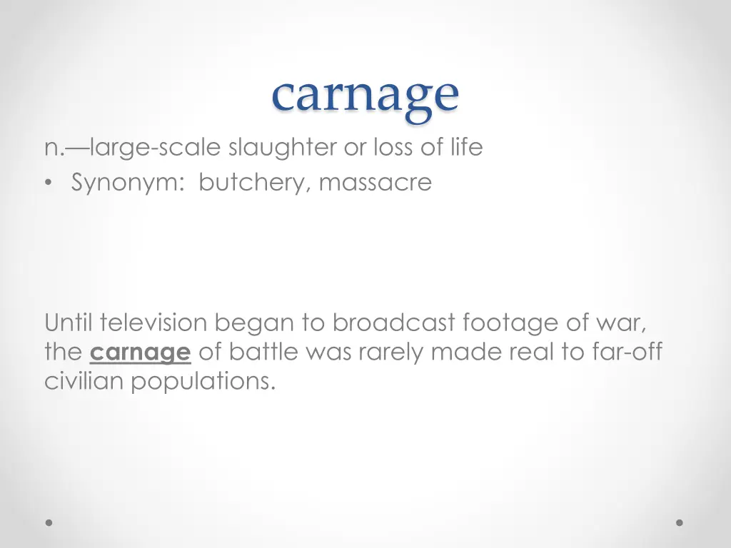 carnage