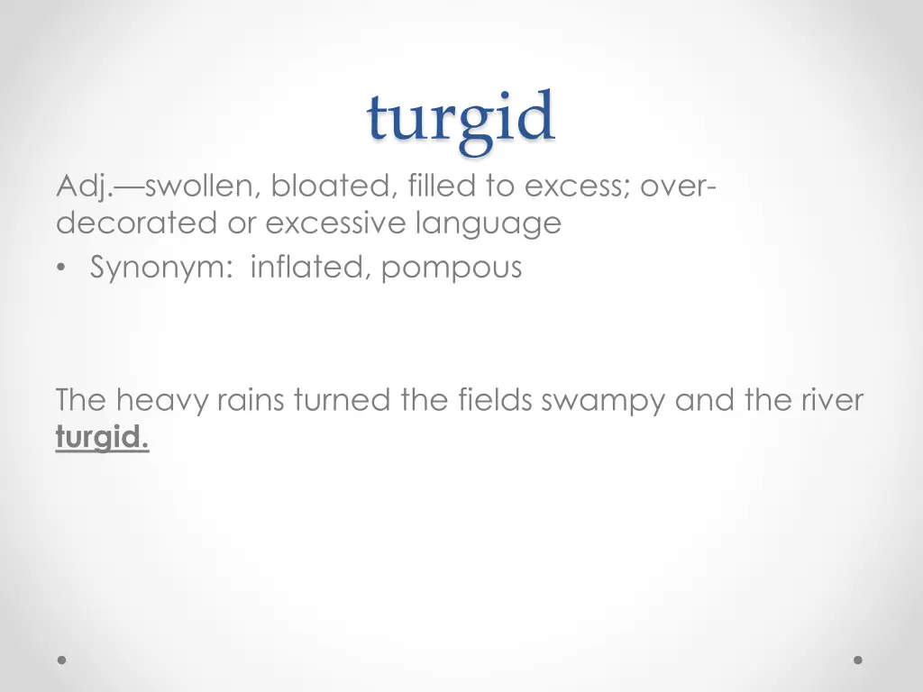 turgid