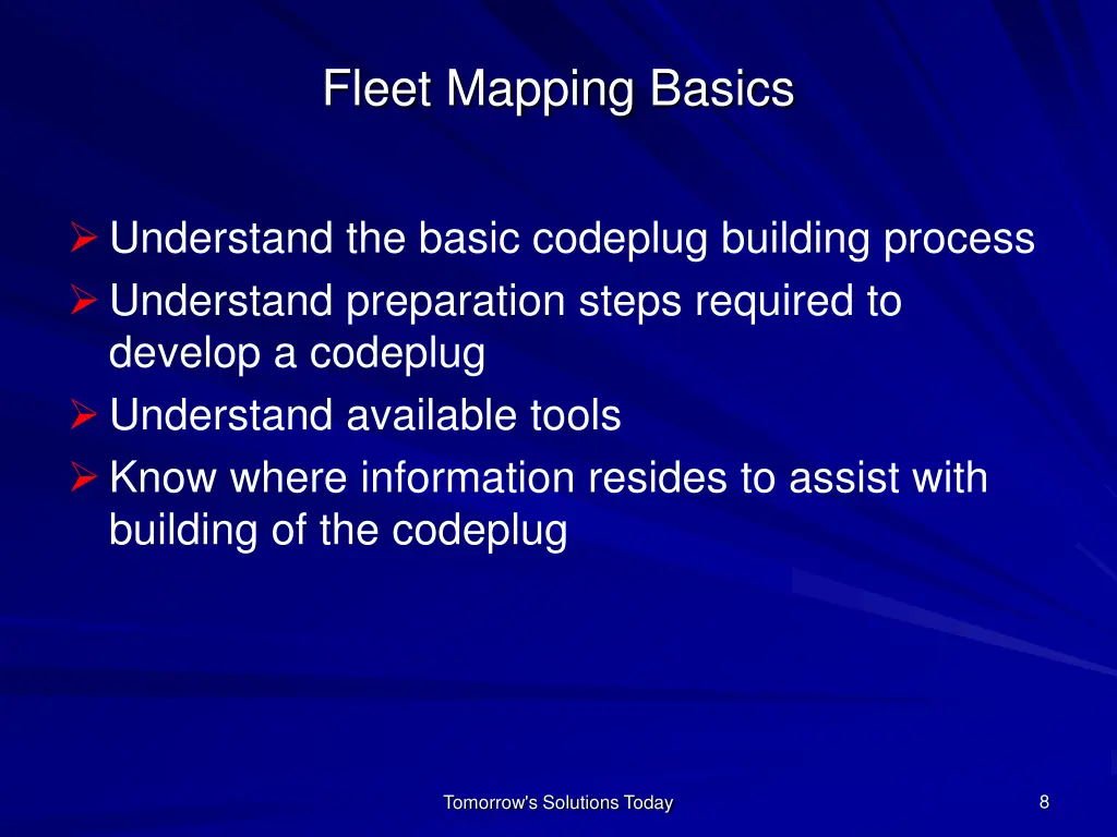 fleet mapping basics