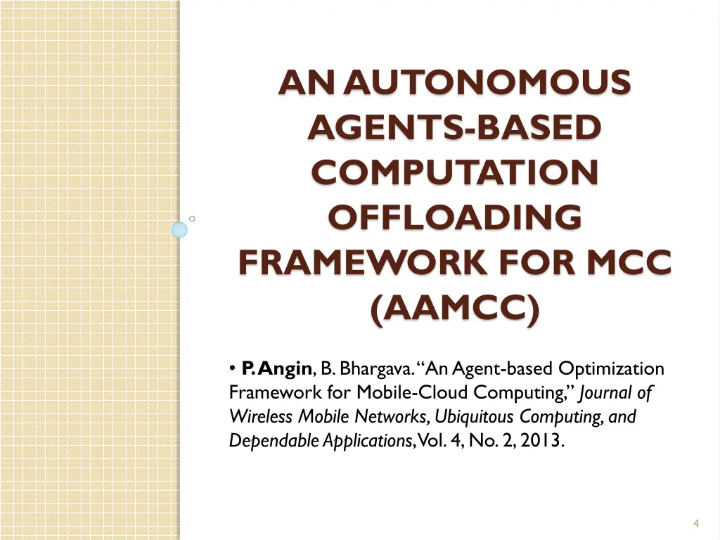 an autonomous agents based computation offloading