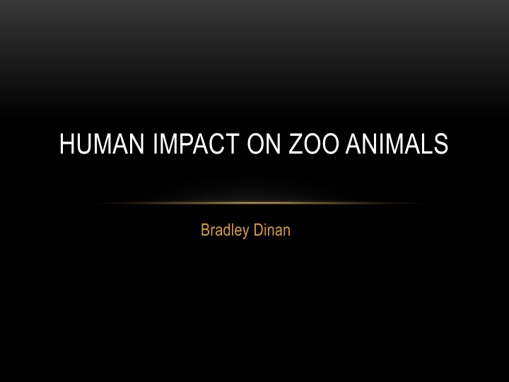 human impact on zoo animals