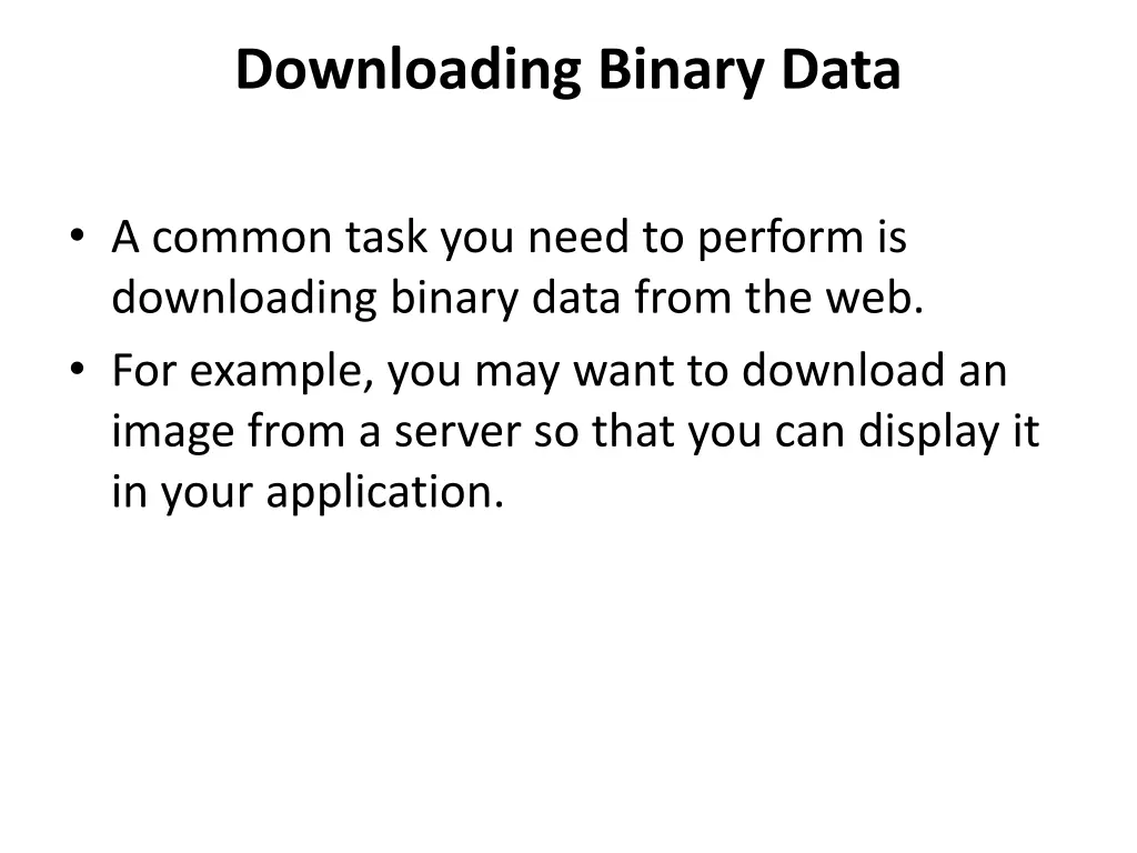 downloading binary data