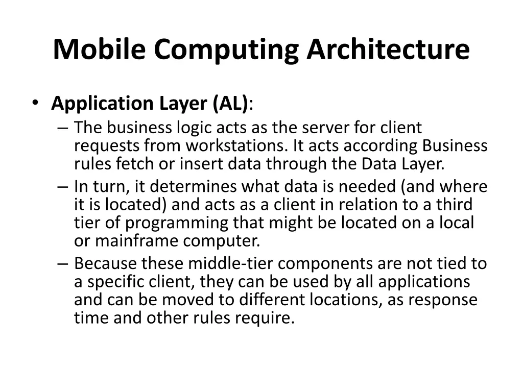 mobile computing architecture 2