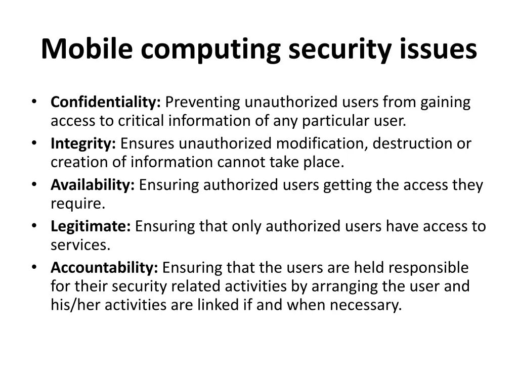 mobile computing security issues