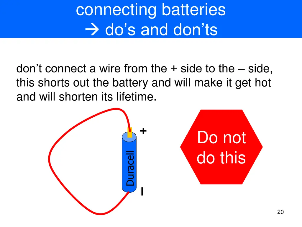 connecting batteries do s and don ts