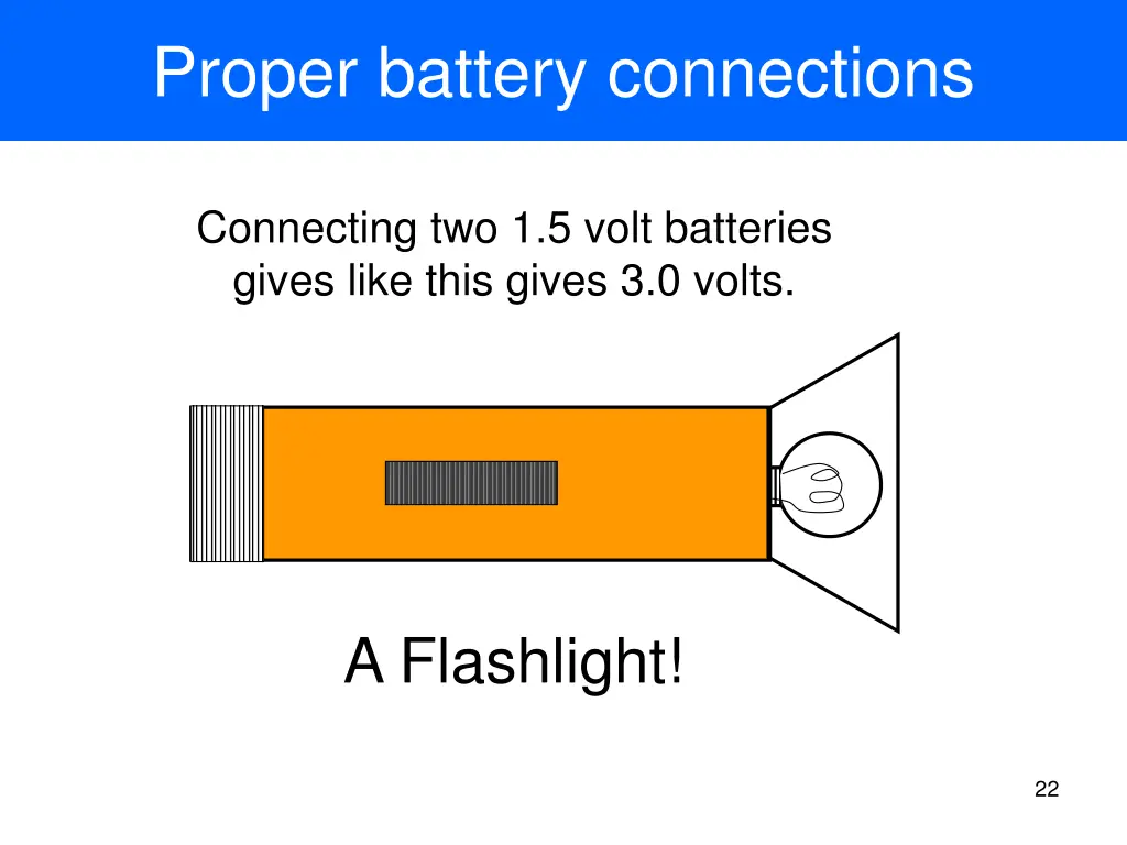 proper battery connections